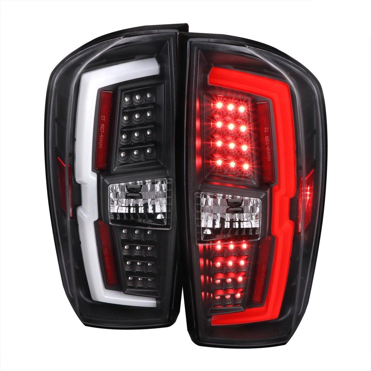 Spec-D Tail Lights Toyota Tacoma (2016-2021) LED BAR - Smoked, Clear or Black