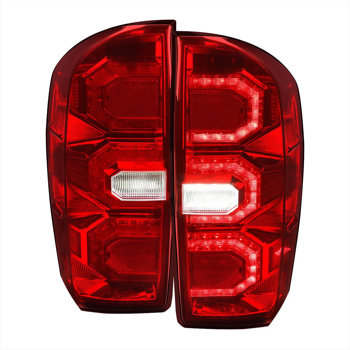 Spec-D Tail Lights Toyota Tacoma (2016-2021) Triple Sequential LED - Smoked, Clear or Black