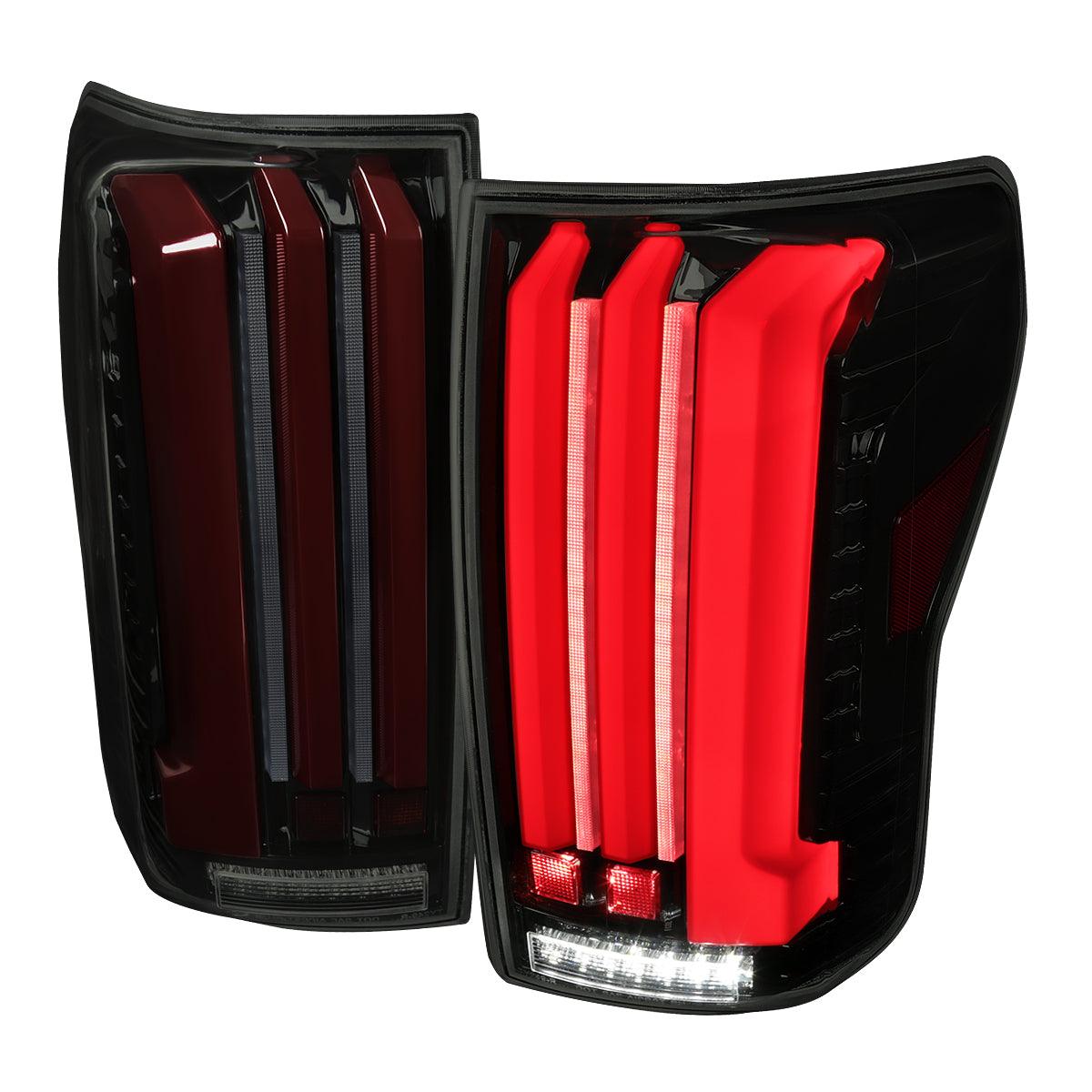 Spec-D Tail Lights Toyota Tundra (2007-2013) Facelift Full LED Black or Smoked