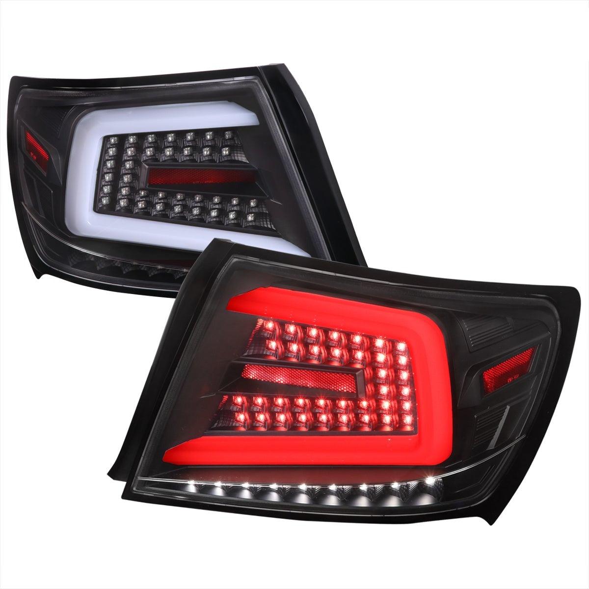 Tail Lights Subaru Impreza & WRX & STI Sedan (08-14) Sequential LED Bar - Black / Smoked / Red - K2 Industries