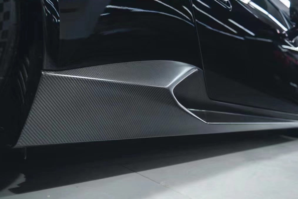 2015-2025 Lamborghini Huracan LP610 LP580 EVO Tecnica STO N Style Dry Carbon Fiber Side Skirts