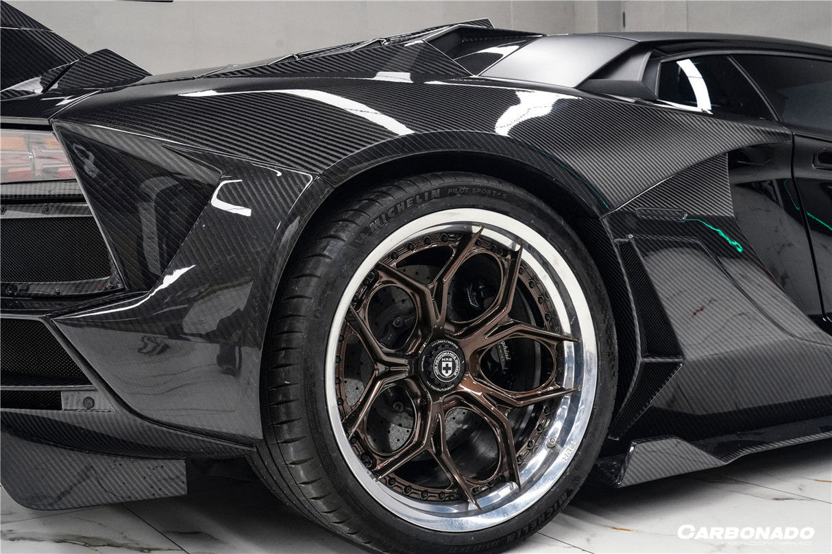 2011-2016 Lamborghini Aventador LP700 LP720 LP750 Coupe and Roadster CA Style Rear Side Scoops