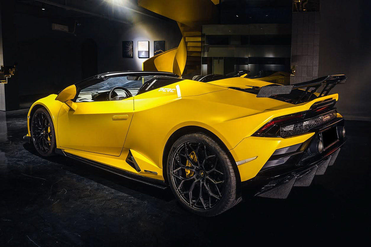 2015-2025 Lamborghini Huracan LP610 & LP580 & EVO & Tecnica OD Style Dry Carbon Trunk Spoiler Wing With Base