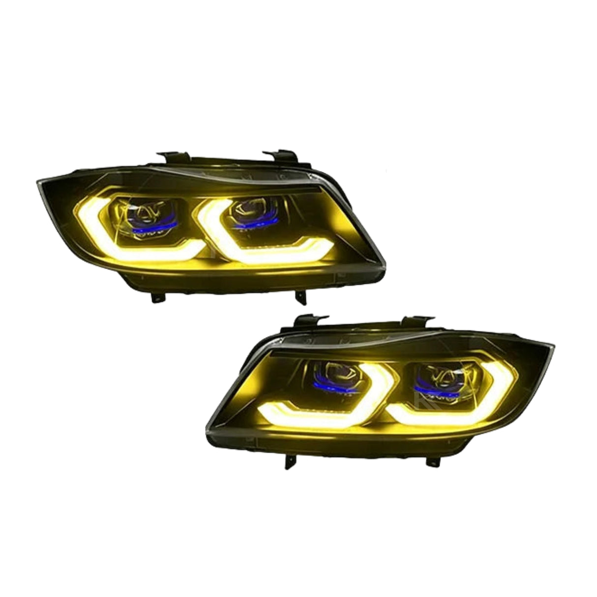 BMW 3 Series E90 LED Headlight Assembly with Dual-Color DRL 2005 - 2012