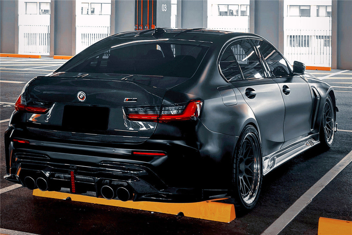 2021-UP BMW M3 G80 Only CS Style Dry Double Carbon Fiber Trunk