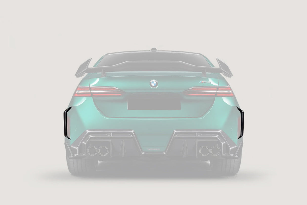 2024-UP BMW G90 M5 AD Style Autoclave Carbon Fiber Rear Bumper Canards