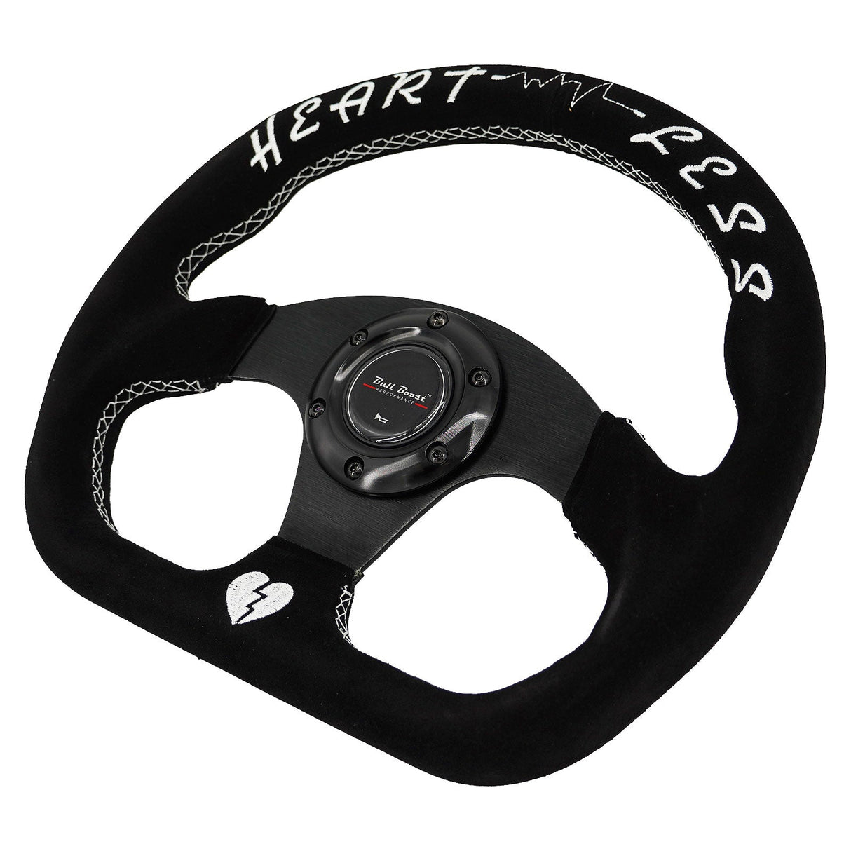 Flat Heart Steering Wheel + Short Hub Adapter Kit For Mazda Miata RX-7 RX-8 MX-3 MX-6