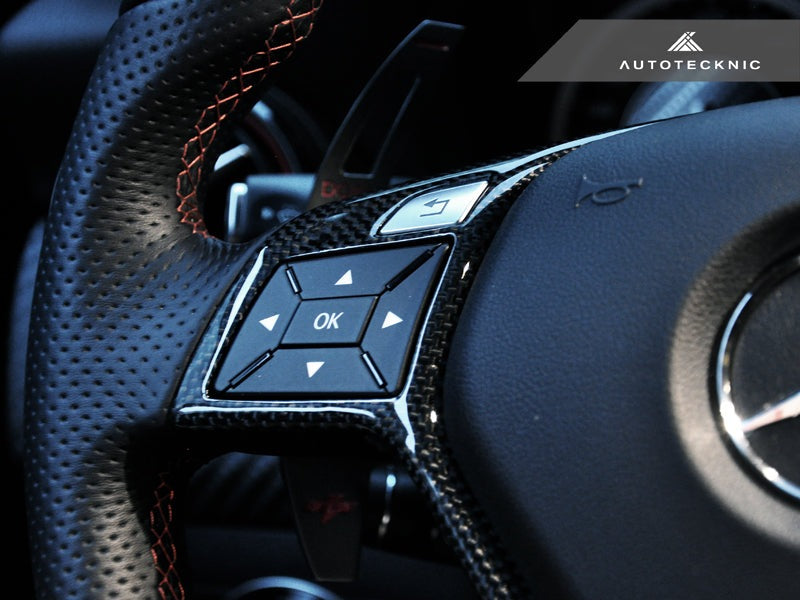 AutoTecknic Carbon Fiber Steering Wheel Trim - Mercedes Benz (Various Vehicles)