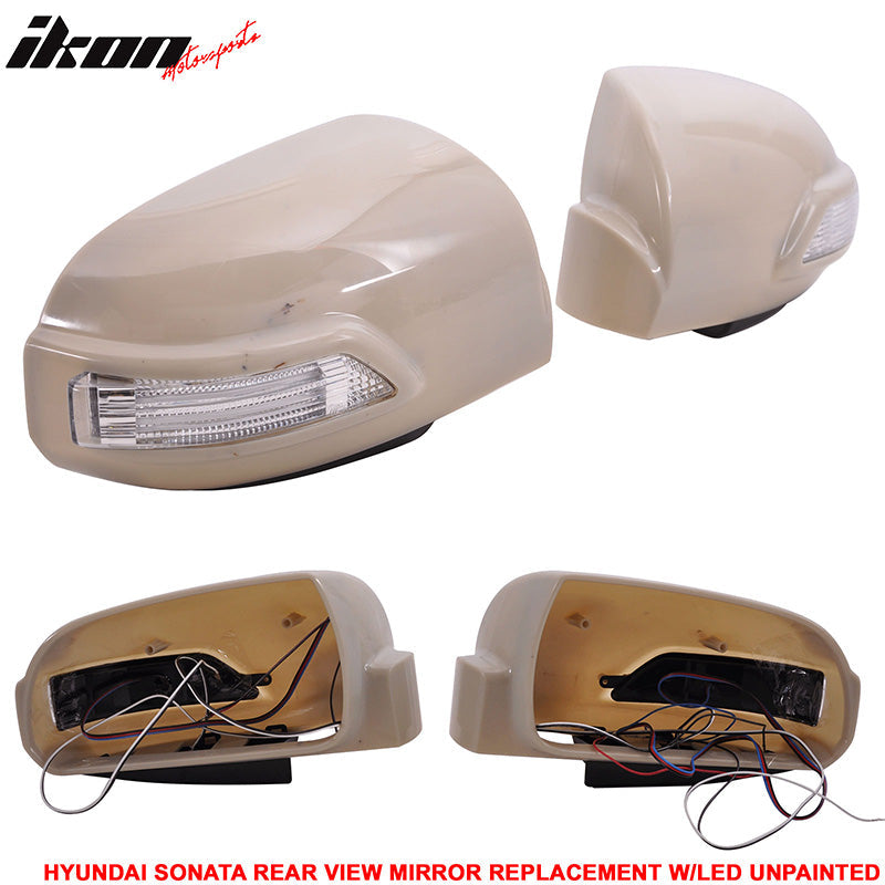 2004-2010 Sonata Side Mirror Outer Shell & CCFL Turn Signal