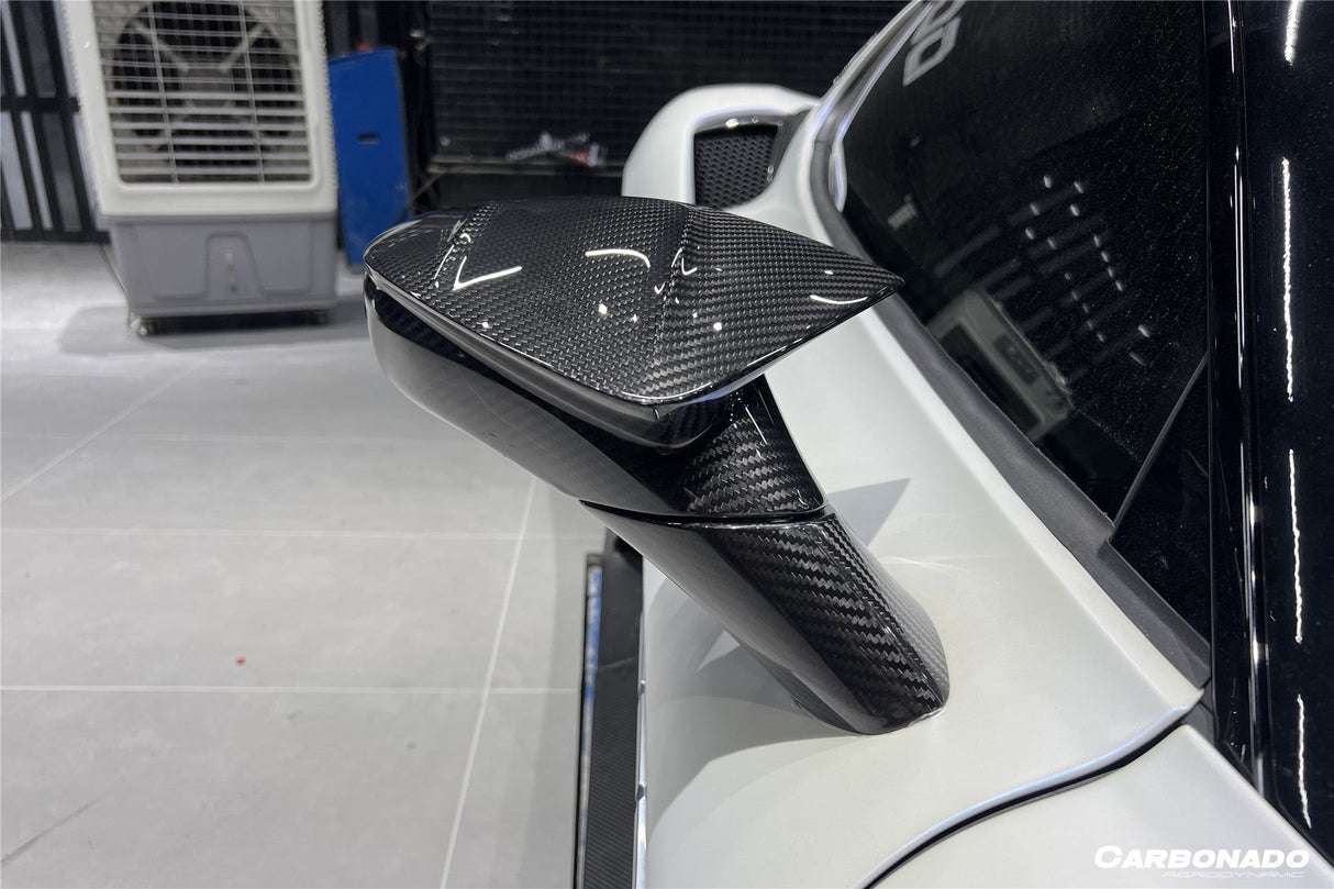 2020-UP Maserati MC20 MCPura MSY Style DRY Carbon Fiber Mirror Housing Replacement