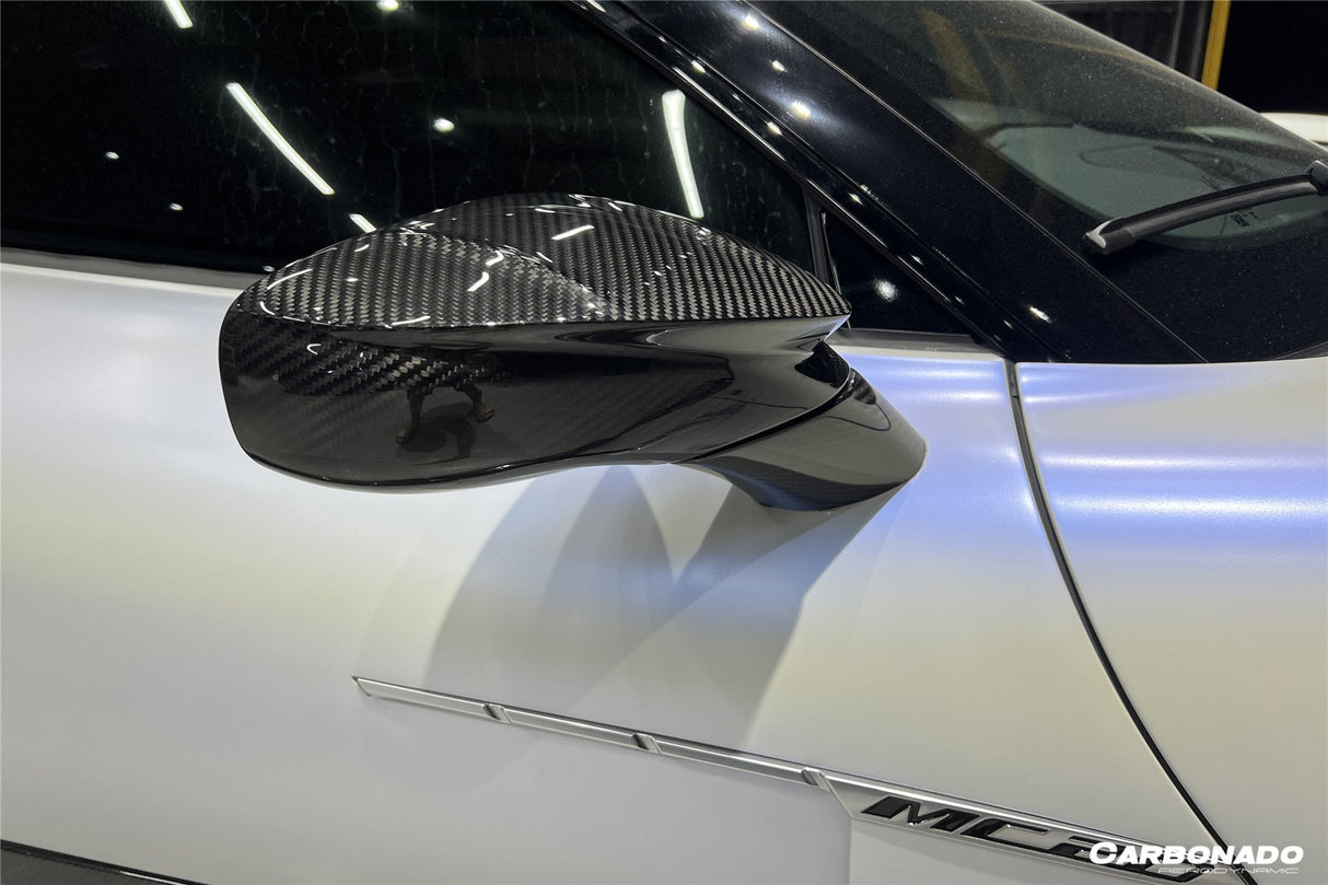2020-UP Maserati MC20 MCPura MSY Style DRY Carbon Fiber Mirror Housing Replacement