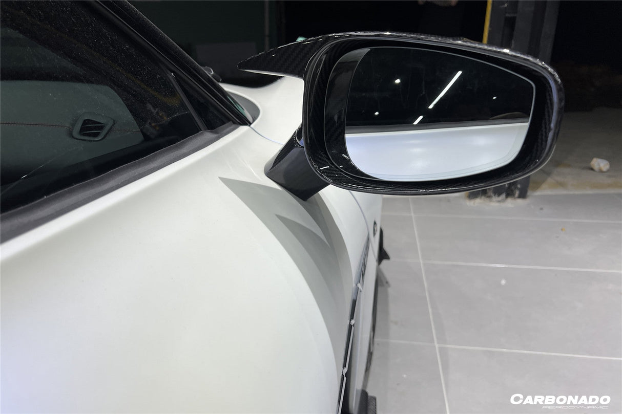 2020-UP Maserati MC20 MCPura MSY Style DRY Carbon Fiber Mirror Housing Replacement
