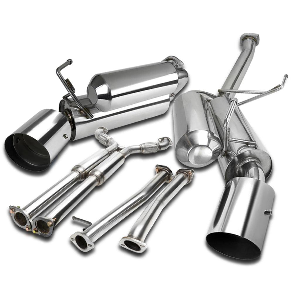 Spec-D Tuning Exhaust Infiniti G35 Coupe (03-07) Dual Muffler Polished or Blue Burnt Tips
