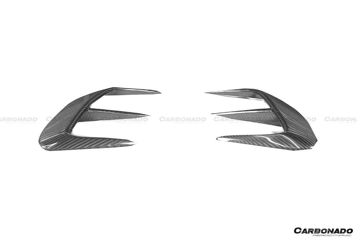 2017-2020 Mercedes Benz S63 AMG W222.2 Sedan MSY Style Carbon Fiber Rear Bumper Vents