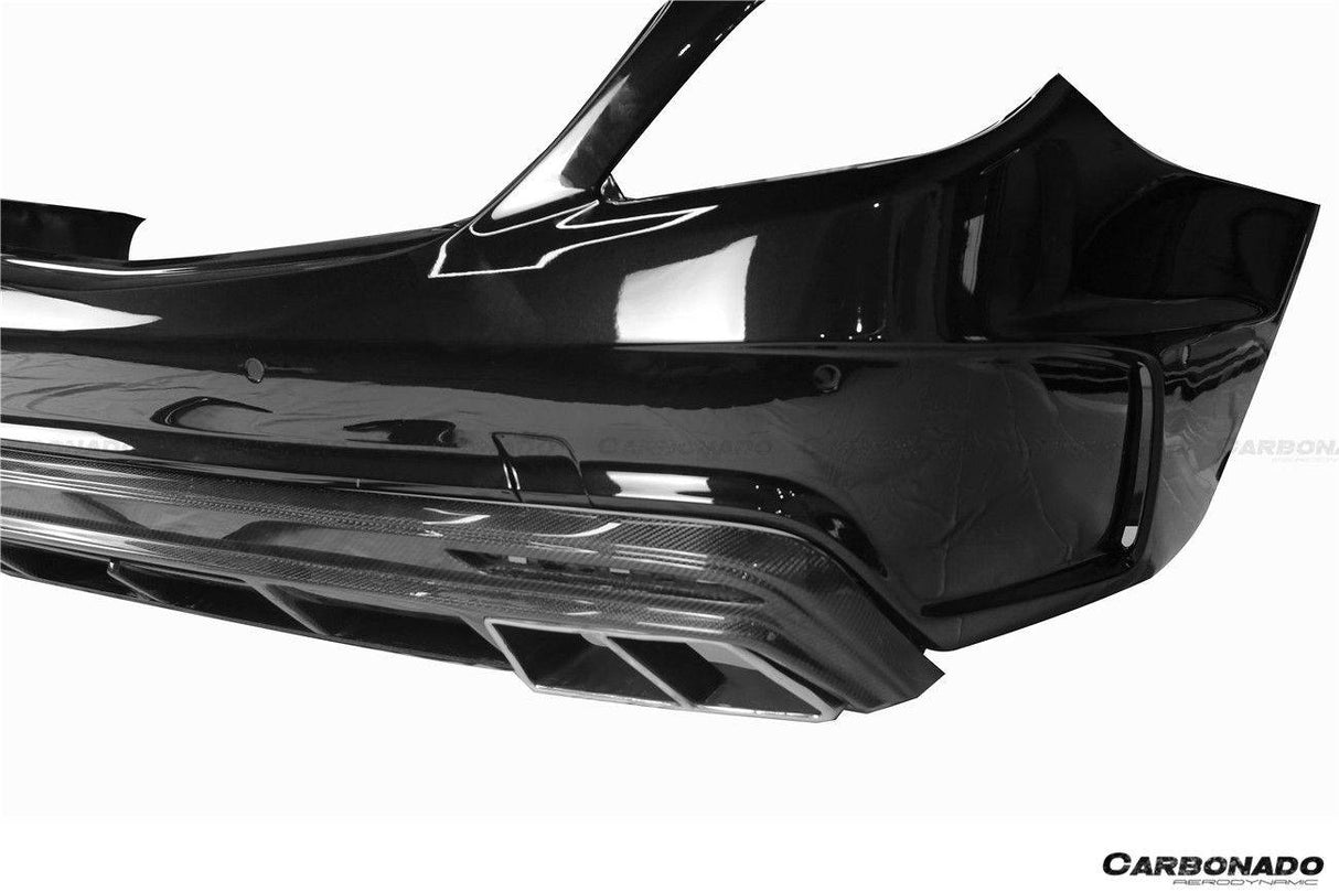 2017-2020 Mercedes Benz S63 AMG W222.2 Sedan MSY Style Rear Bumper with Tips