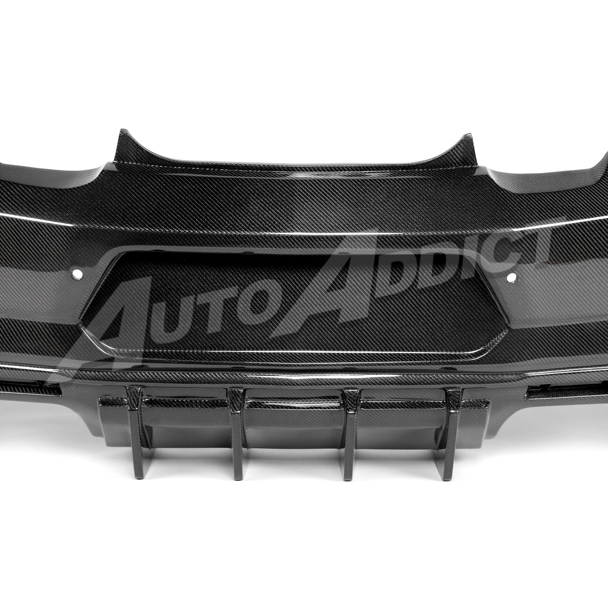 2019-2025 Camaro RS/SS/ZL1 Gloss Double Sided Carbon Fiber Rear Bumper w/Rear Diffuser Quad Tips 1pc