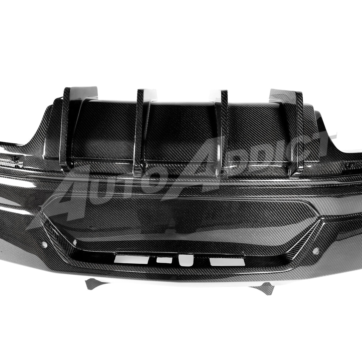 2019-2025 Camaro RS/SS/ZL1 Gloss Double Sided Carbon Fiber Rear Bumper w/Rear Diffuser Quad Tips 1pc