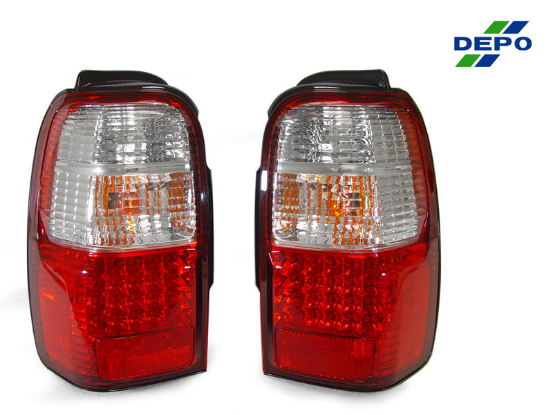 1996-2002 Toyota 4Runner Red/Clear LED Tail Lights