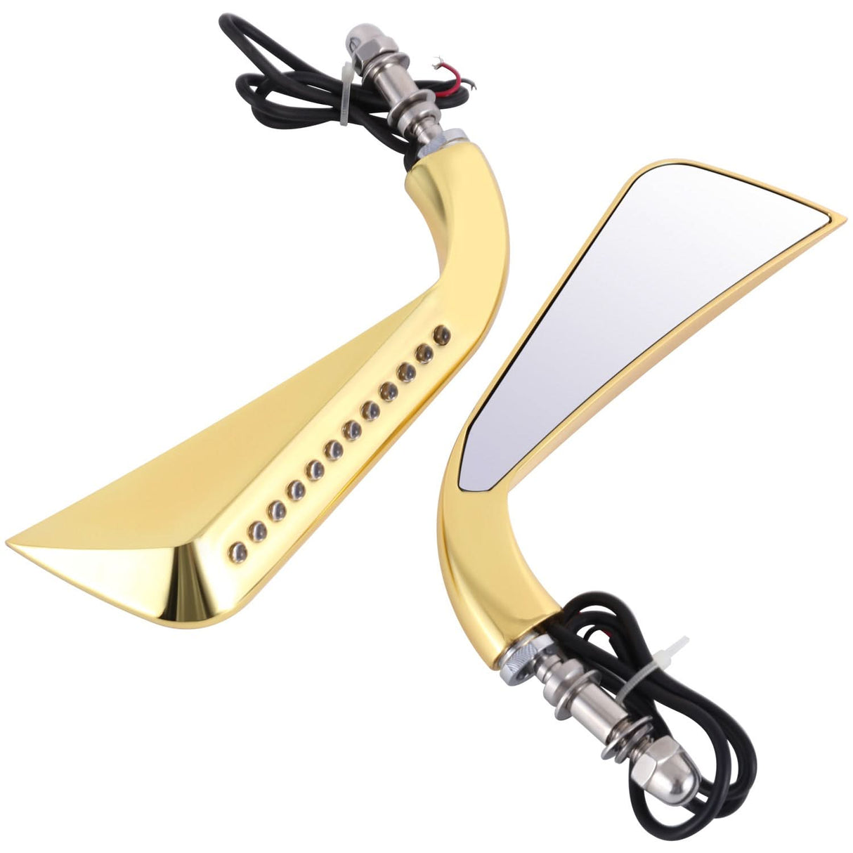 Motorcycle Rose Gold Rearview Mirror
