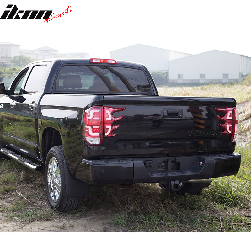 2014-2016 Toyota Tundra CR Clear Lens Red Housing LED Tail lights 4PC