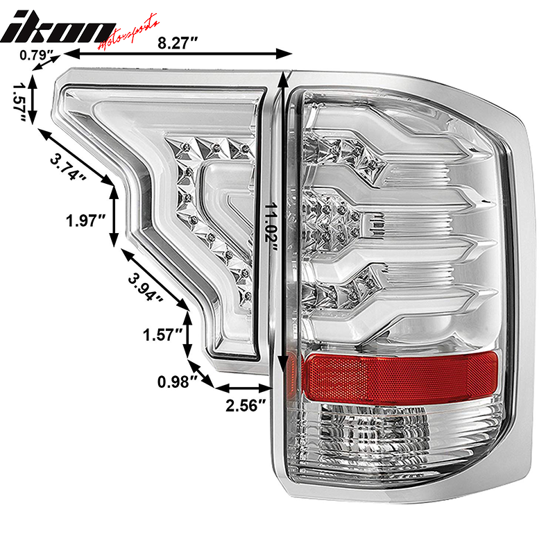 2014-2019 GMC Sierra 1500 2500 3500 Replacement LED Tail Lights