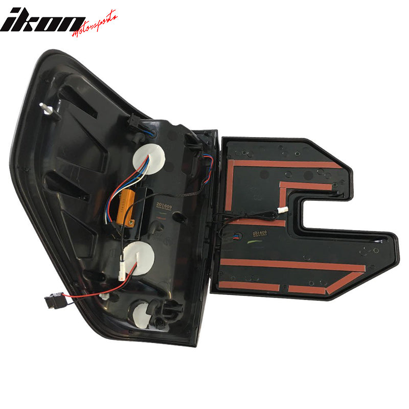 2009-2014 Ford F150 Sequential Smoke Lens Housing LED Tail Lights