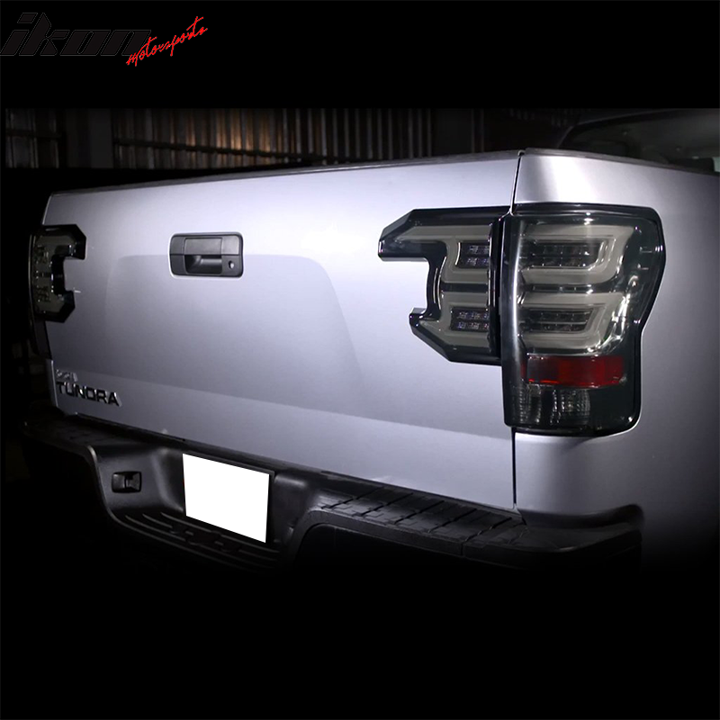 2007-2013 Toyota Tundra Sequential Smoke Lens Housing Tail Lights