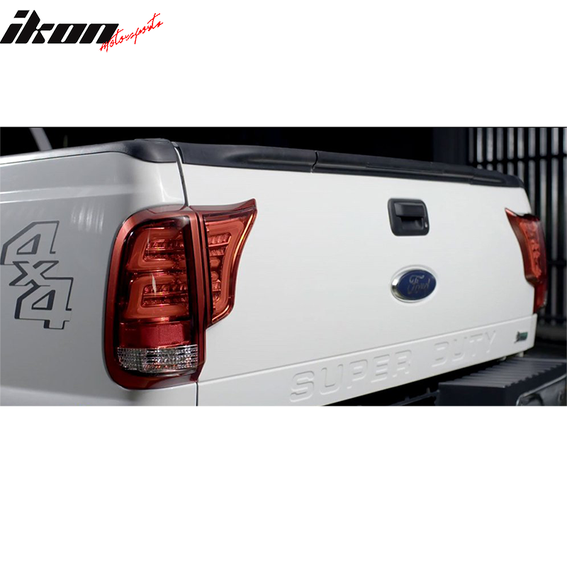 1999-2016 Ford F250 F350 F450 F550 Red Lens Housing Tail Light