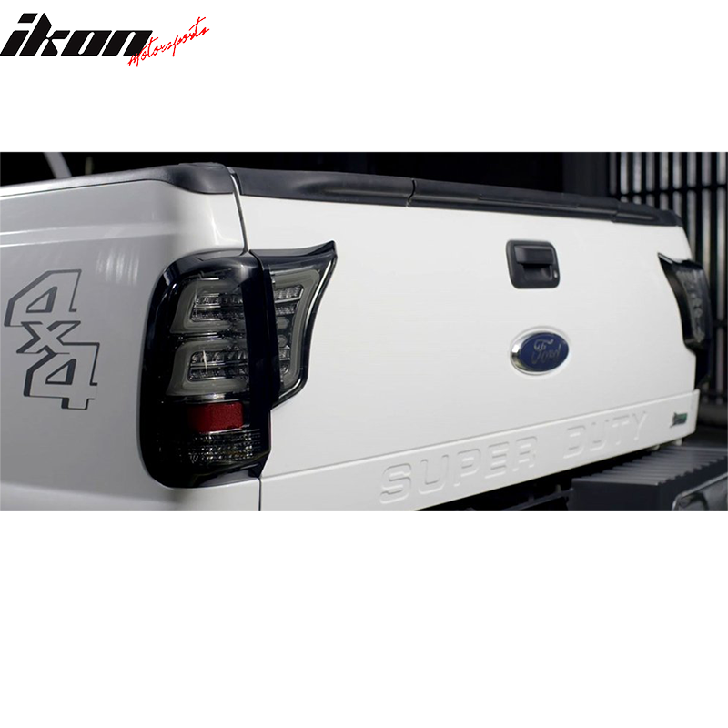 Fits 99-16 Ford F250 F350 F450 F550 Tail Light Smoke Lens Housing