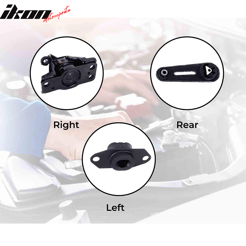 2007-2012 Nissan Versa 1.6L Engine Motor Transmission Mount Kit 3PC