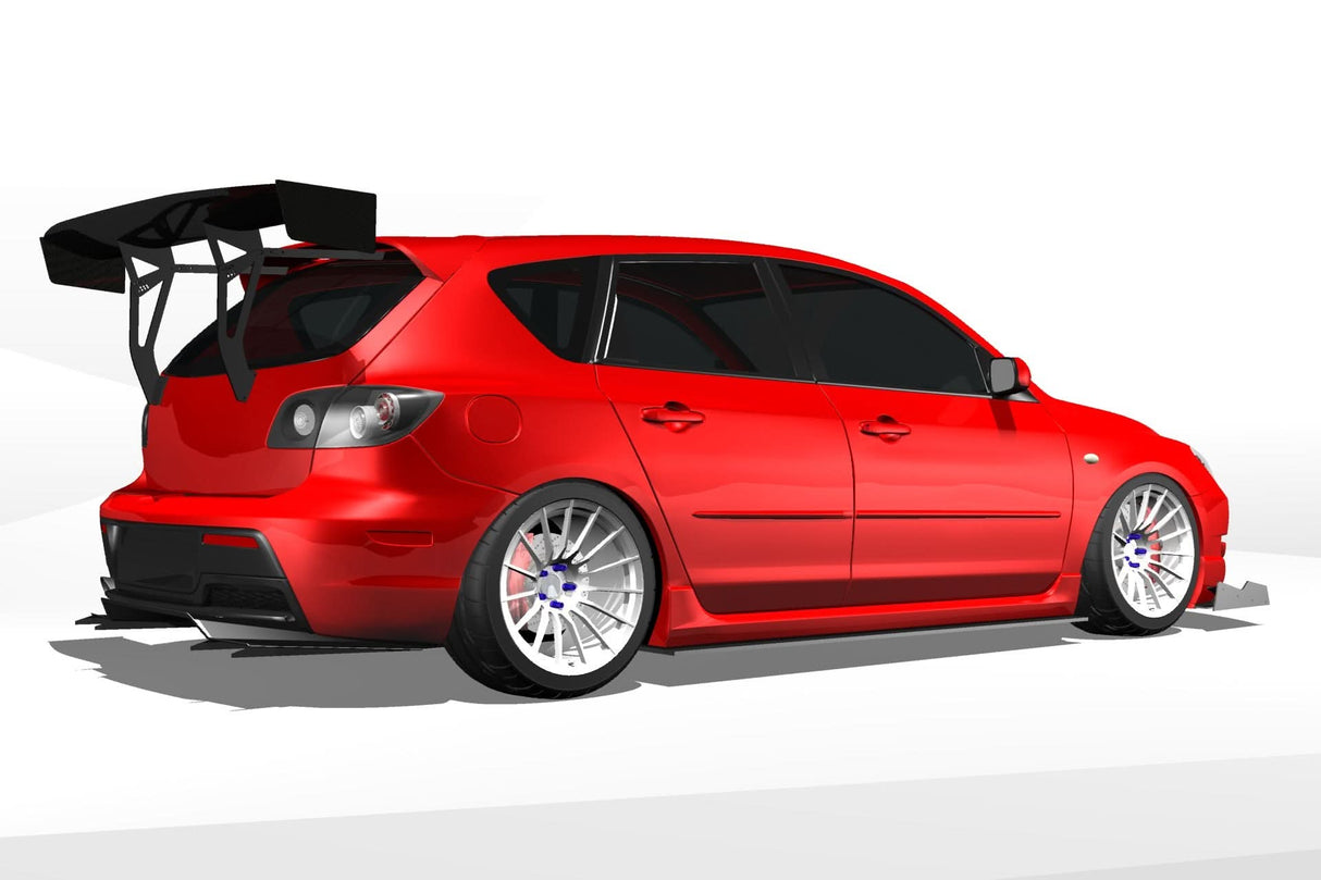 Diffuser V1+ – Mazdaspeed3 Gen1 (BK, 2004-2009)