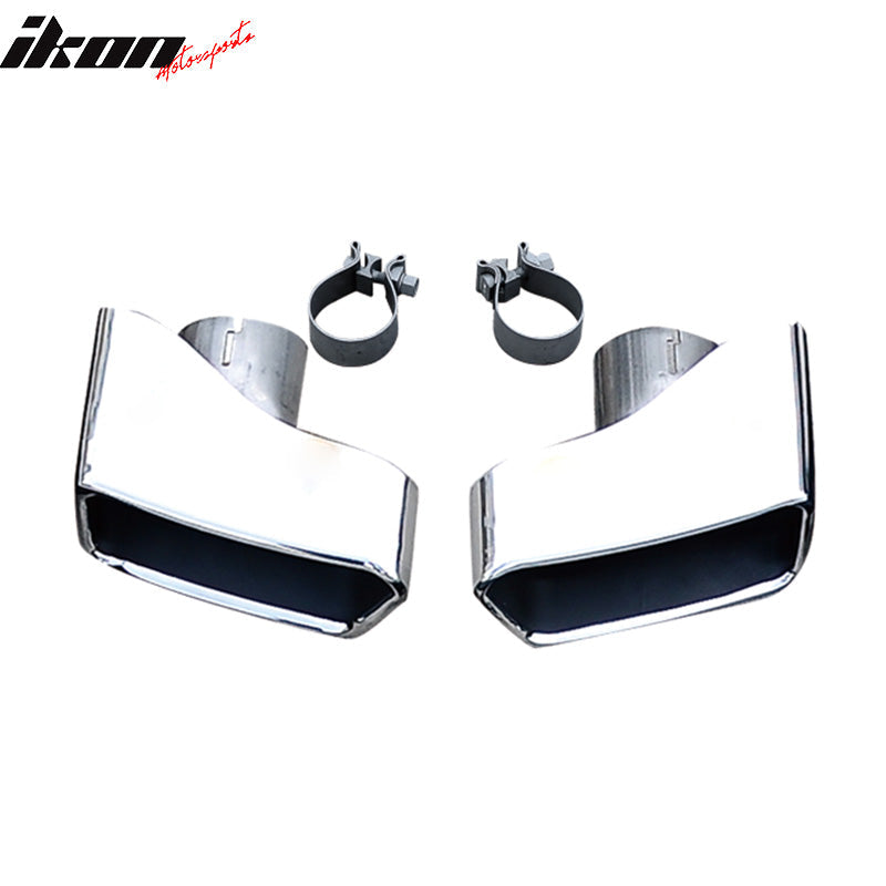 2011-2016 BMW 5 F10 F11 F18 Chrome Exhaust Muffler Tip Stainless Steel