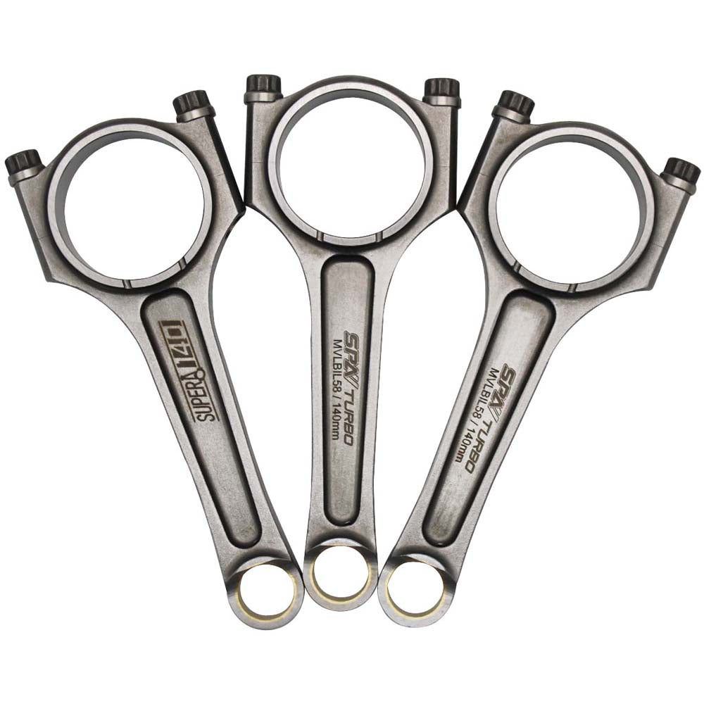 VW 140 MM 4340 A-BEAM forged connecting rods UP TSI GTI 1.0 3 cylinder 19mm 3 pcs set