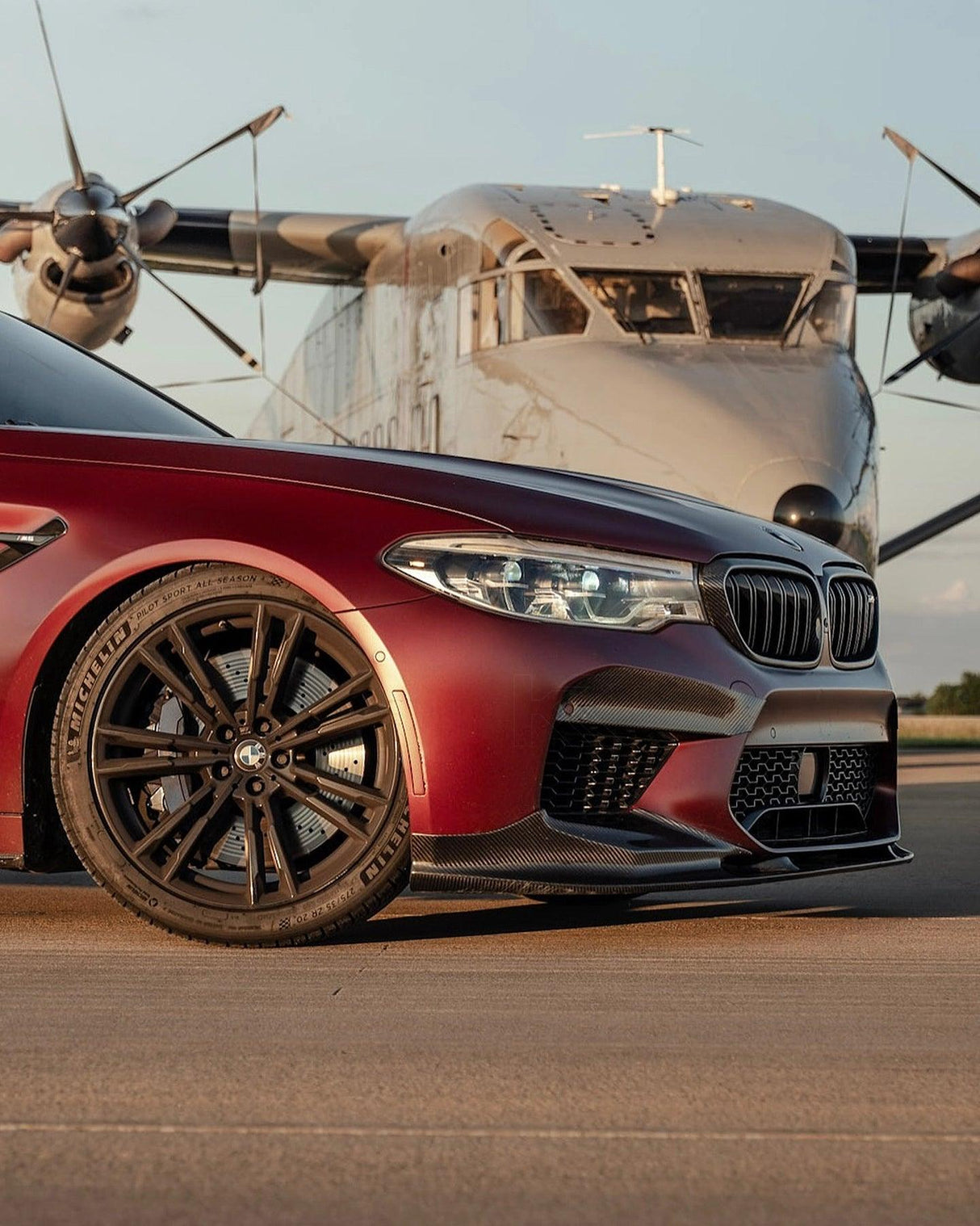 BMW 5 Series F90 M5 3D Style Carbon Fiber Front Lip (2018 +) - K2 Industries