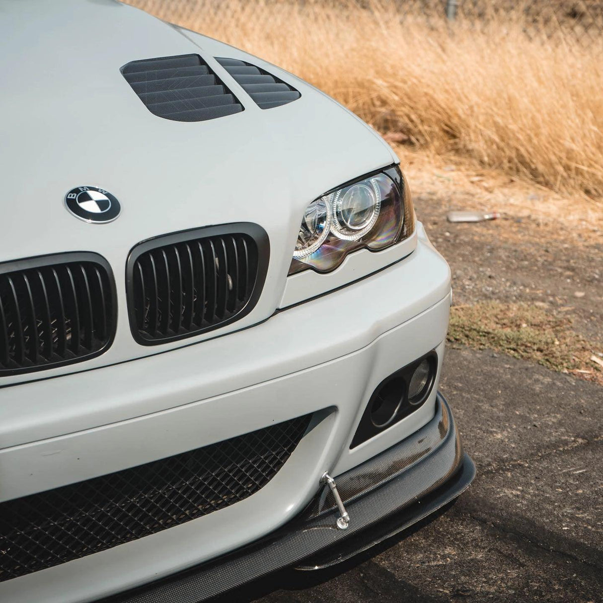 BMW 3 Series E46 M3 AC Style V2 Carbon Fiber Front Lip (2001 - 2006) - K2 Industries