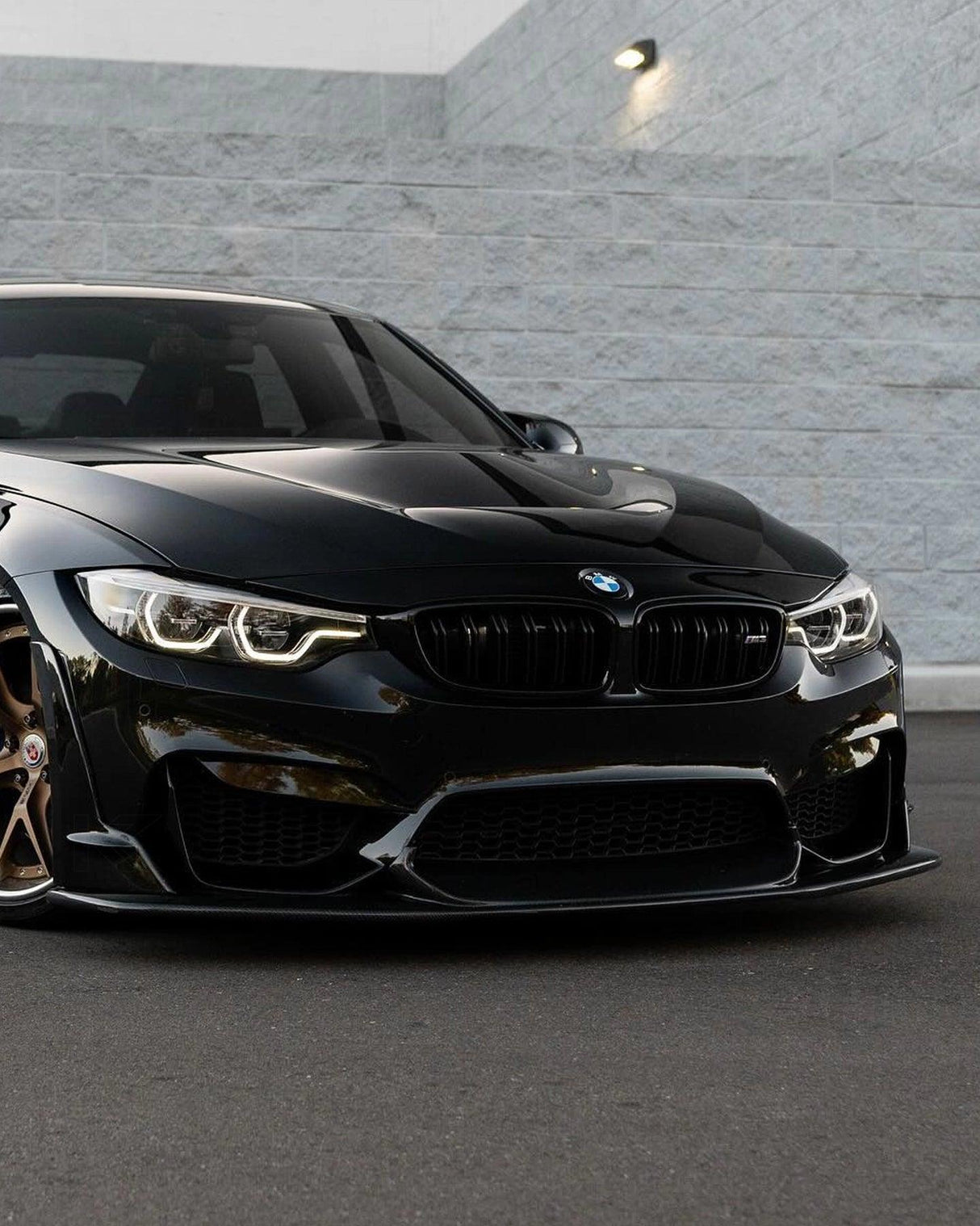 BMW 3 Series F80 M3 F82 F83 M4 Laptor Style Carbon Fiber Front Lip (2015 - 2021) - K2 Industries