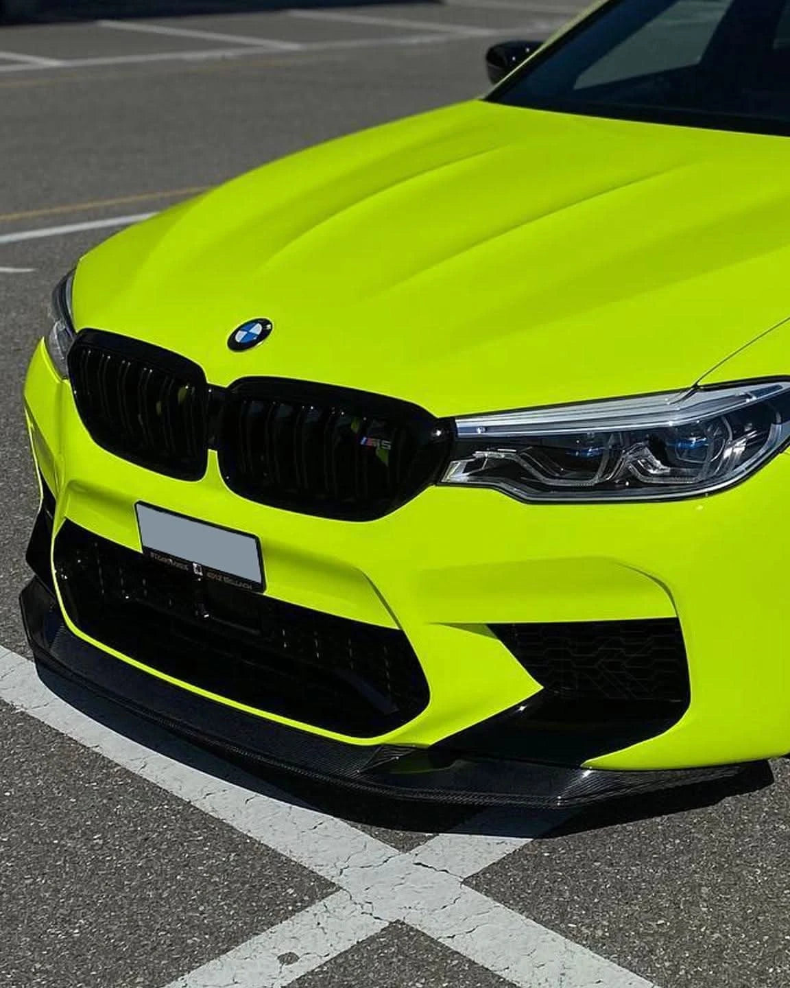 BMW 5 Series F90 M5 GTS Style Carbon Fiber Front Lip Splitter (2019 +) - K2 Industries