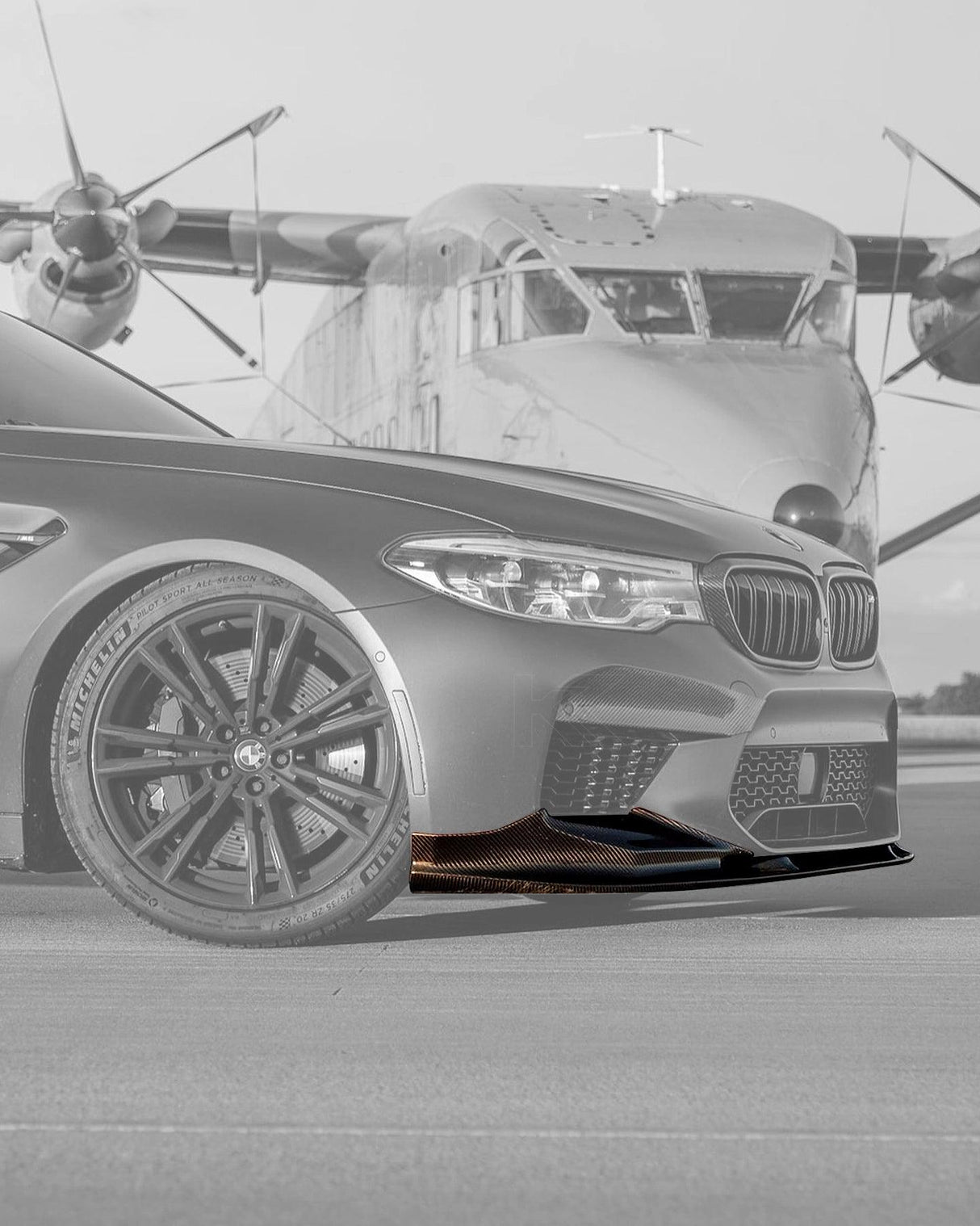 BMW 5 Series F90 M5 3D Style Carbon Fiber Front Lip (2018 +) - K2 Industries
