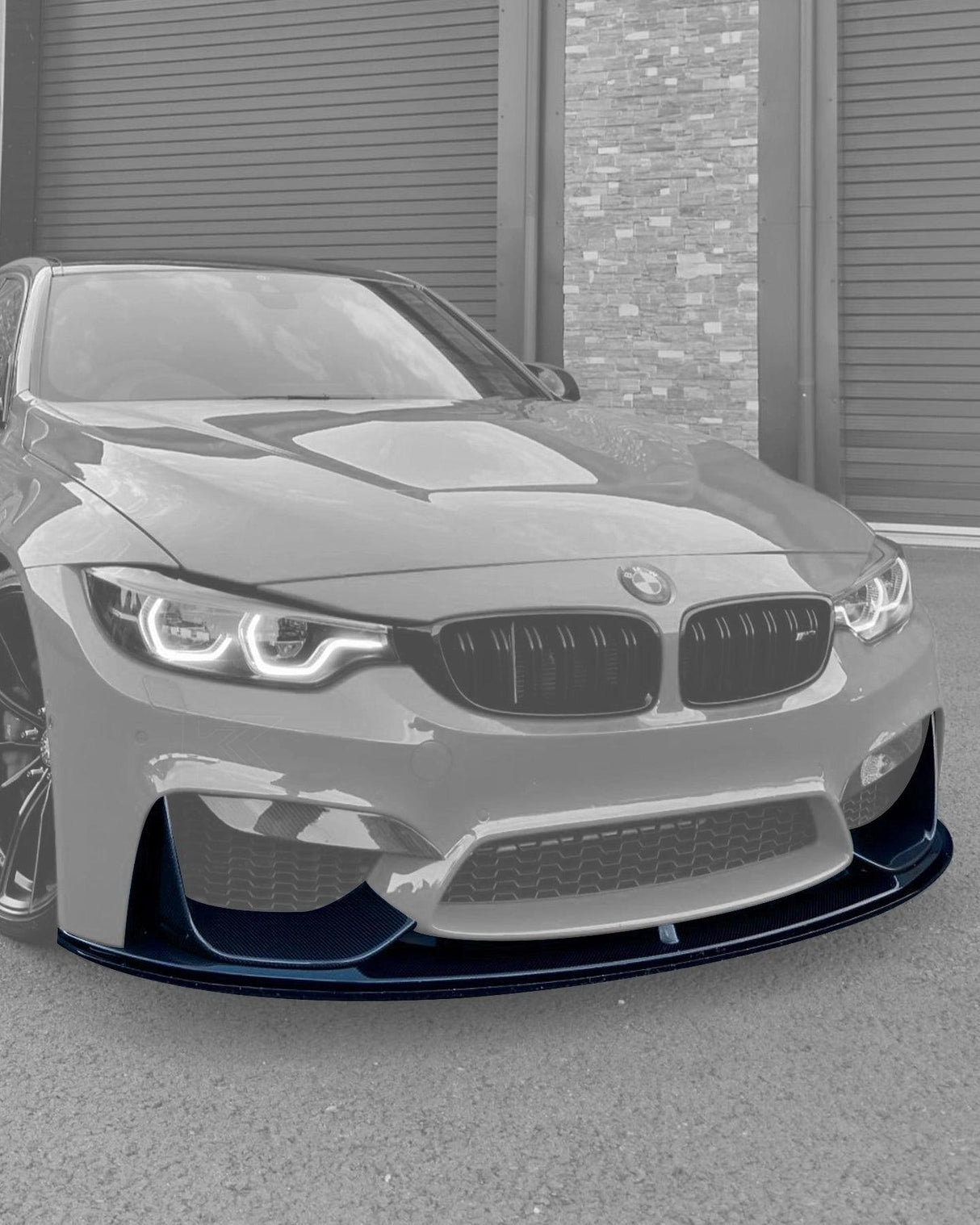 BMW 3 Series F80 M3 F82 F83 M4 M Performance Style Carbon Fiber Front Lip (2015 - 2019) - K2 Industries