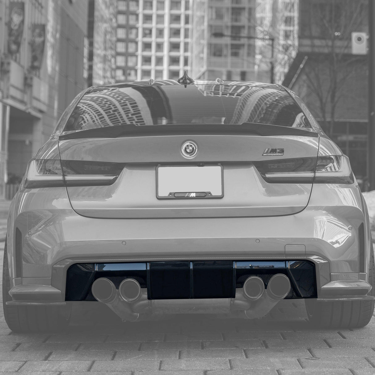 BMW 3 Series G80 M3 G82 G83 M4 Euro Version OE Style Carbon Fiber Rear Diffuser (2019 - 2024) - K2 Industries