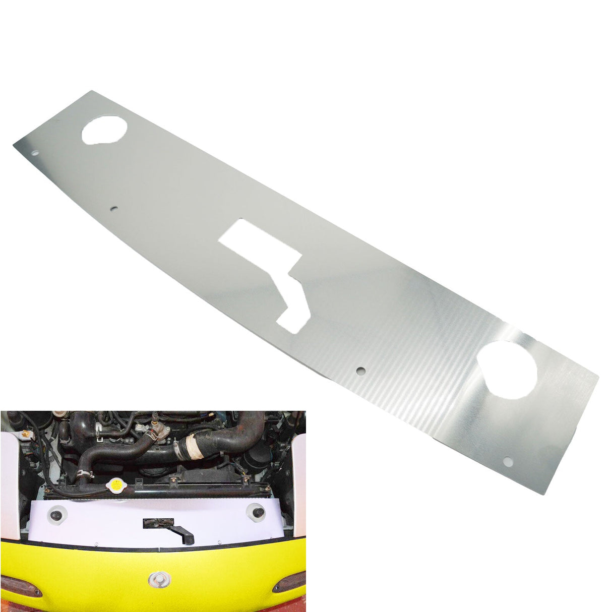 Radiator Cooling Panel Slam Cover Aluminum, Mazda MX5 MK1 NA, MX-5 Miata US