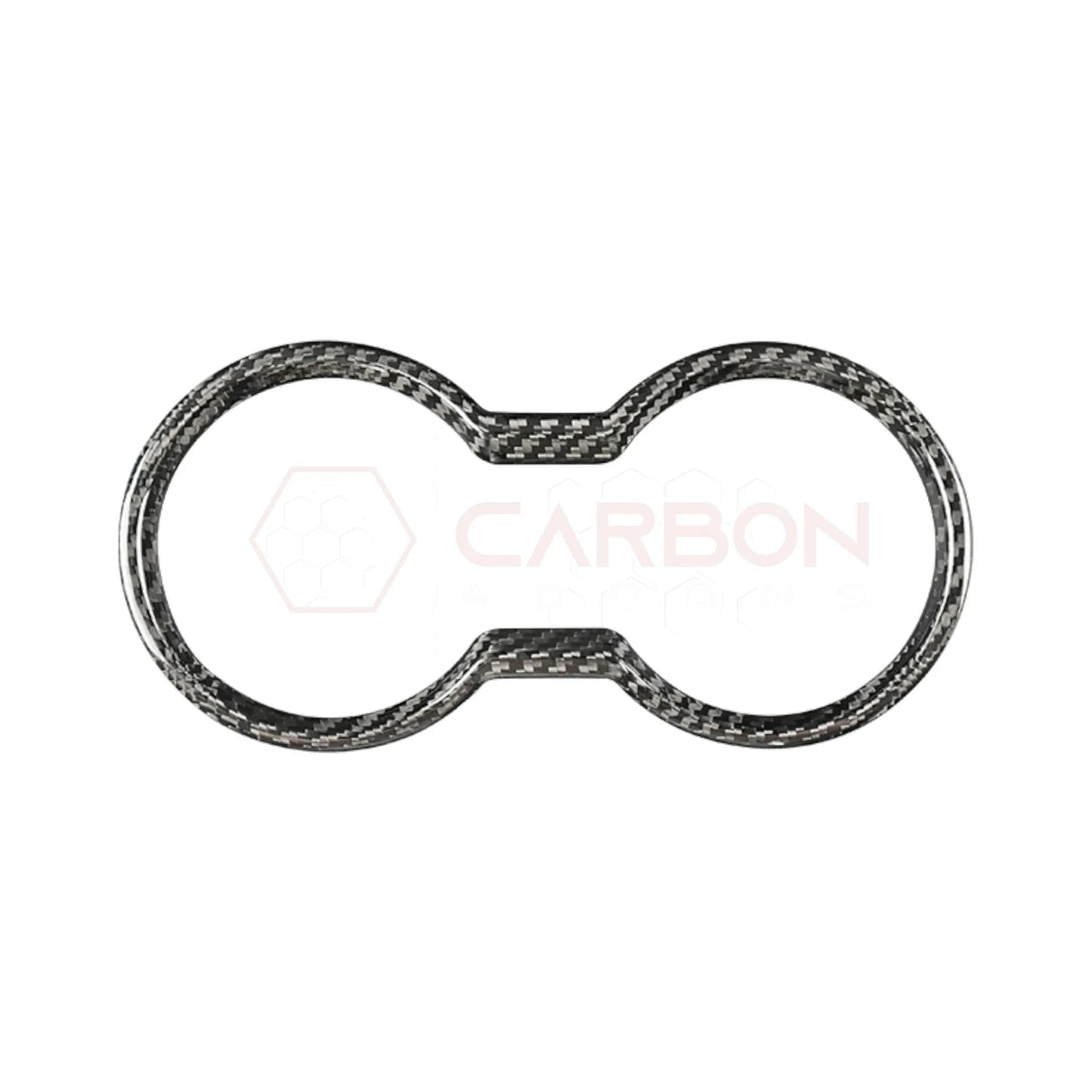 2024+ S650 Mustang Hard Carbon Fiber Cup Holder Trim Cover