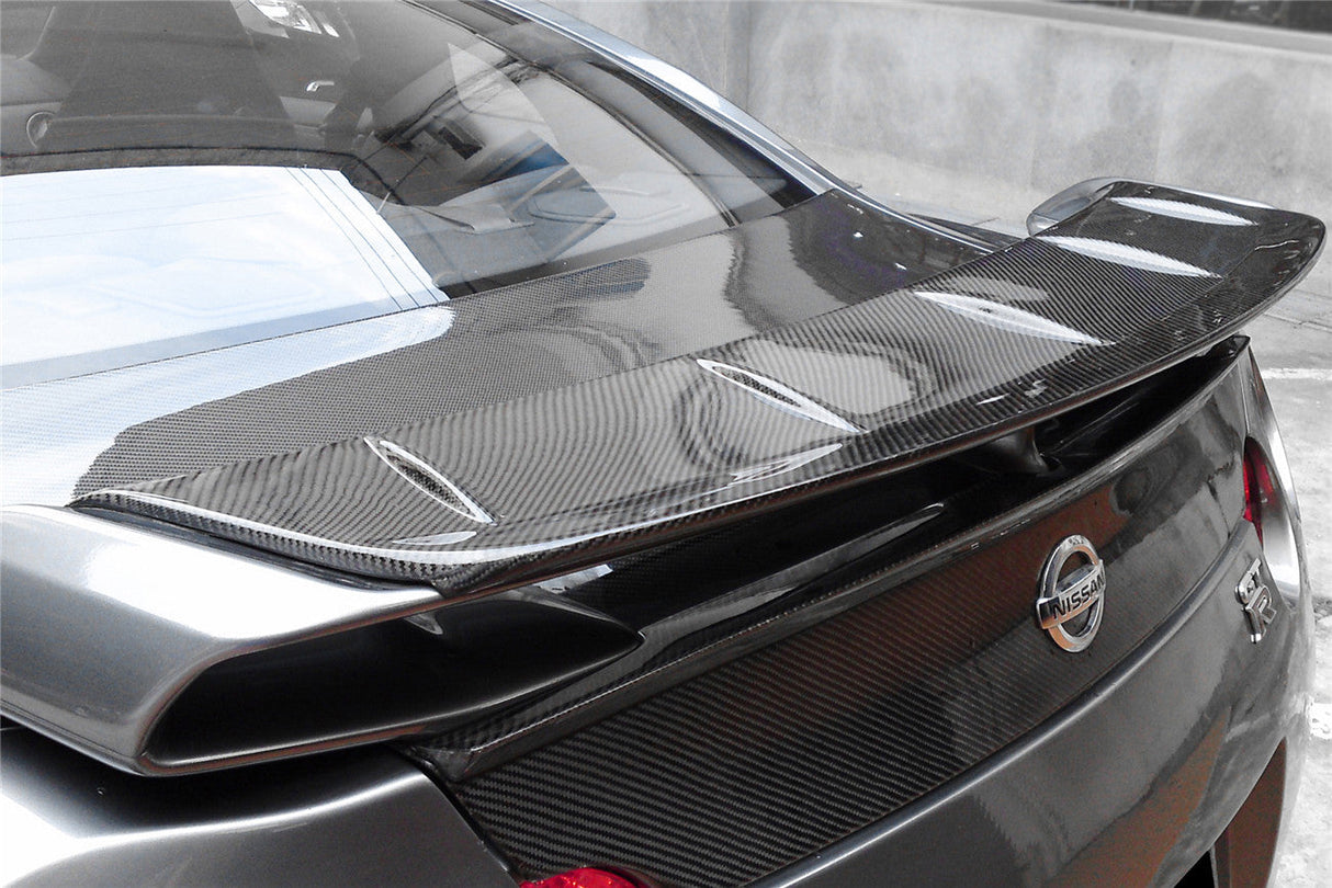 2008-2023 Nissan GTR R35 CBA DBA EBA BSE Style Carbon Fiber Trunk Spoiler Wing Ducktail Patch