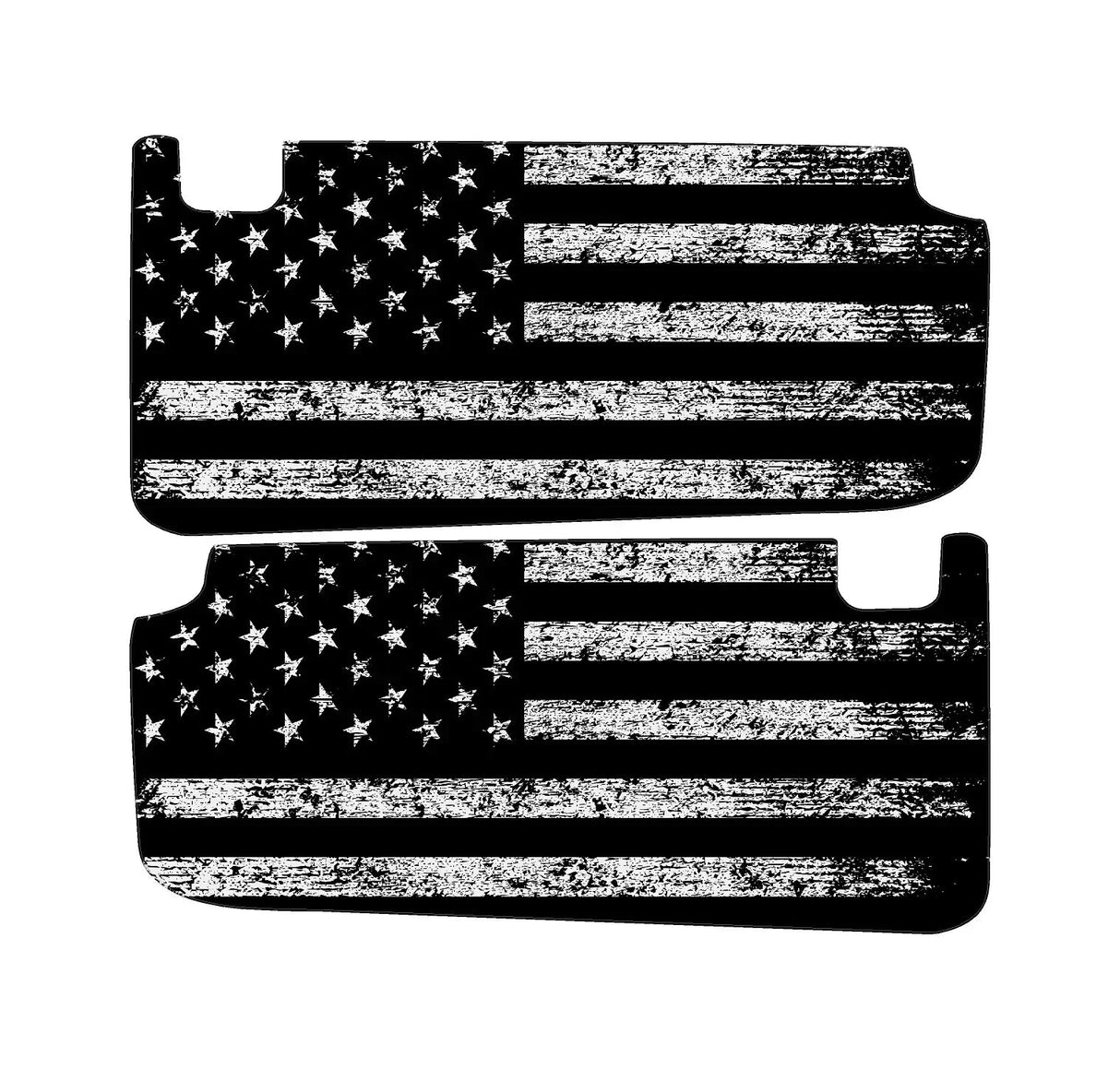 Freedom Series Sun Visor Overlays (Printed Series) - 2018+ Jeep Wrangler JL / Jeep Gladiator JT
