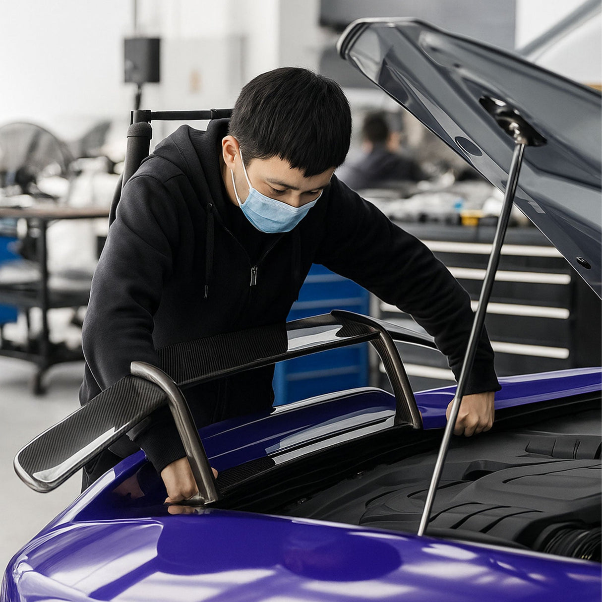 N Style Forged Carbon Fiber Rear Spoiler Wing for Lamborghini Huracan EVO LP610 LP580