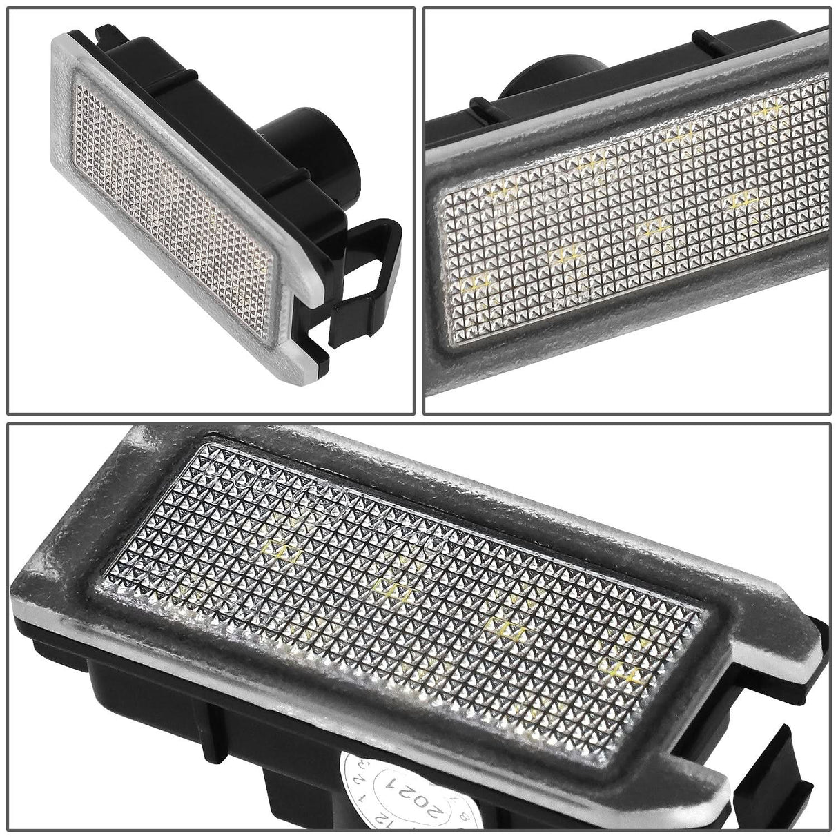 LED License Plate Lamp - 13-19 Fiat 500 / 15-17 Dodge Viper / 14-20 Jeep Grand Cherokee / 17-20 Maserati Levante - White