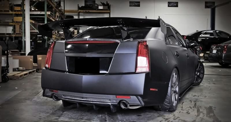 Cadillac CTS-V Sedan GTC500 Carbon Fiber Adjustable Wing 2008 - 2015