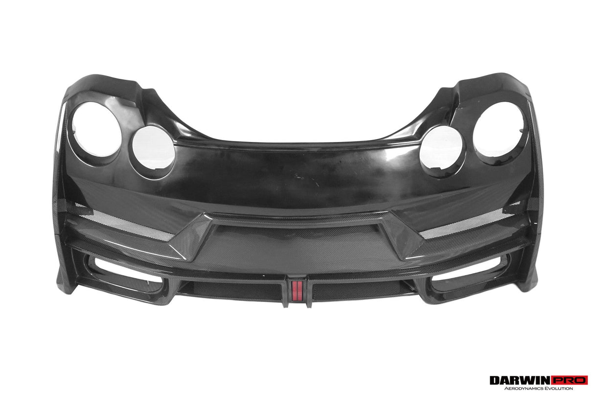 2008-2023 Nissan GTR R35 CBA DBA EBA Partial Carbon Fiber Rear Bumper With Black Light DarwinPRO (2024Nismo Design)
