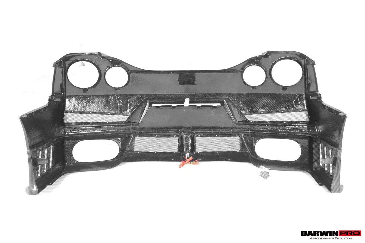 2008-2023 Nissan GTR R35 CBA DBA EBA Partial Carbon Fiber Rear Bumper With Black Light DarwinPRO (2024Nismo Design)