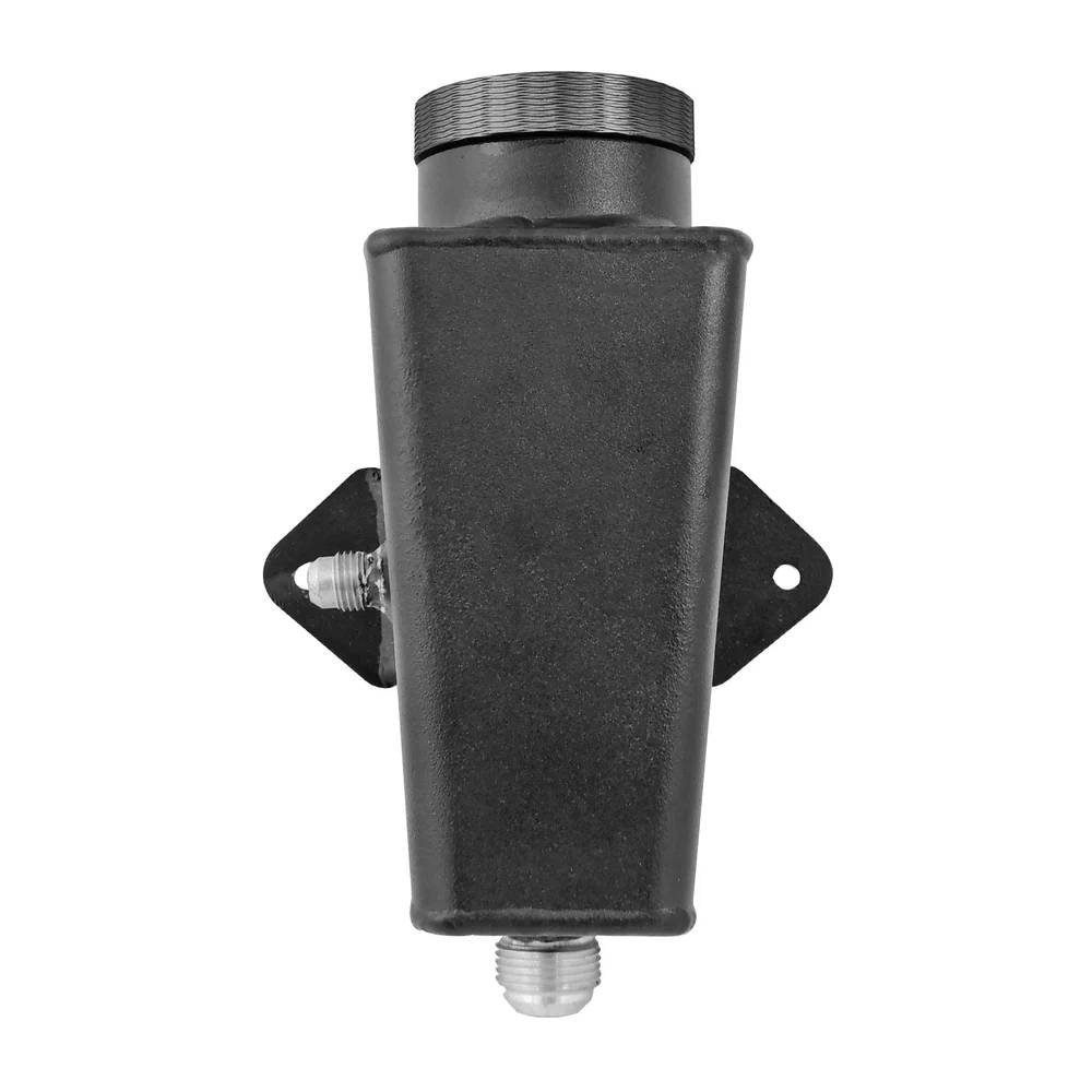 Lightweight Late Model Radiator - Double Pass - 26.8" x 19.6" + Power Steering Tank Firewall Mount (Right Inlet) - Black Cap